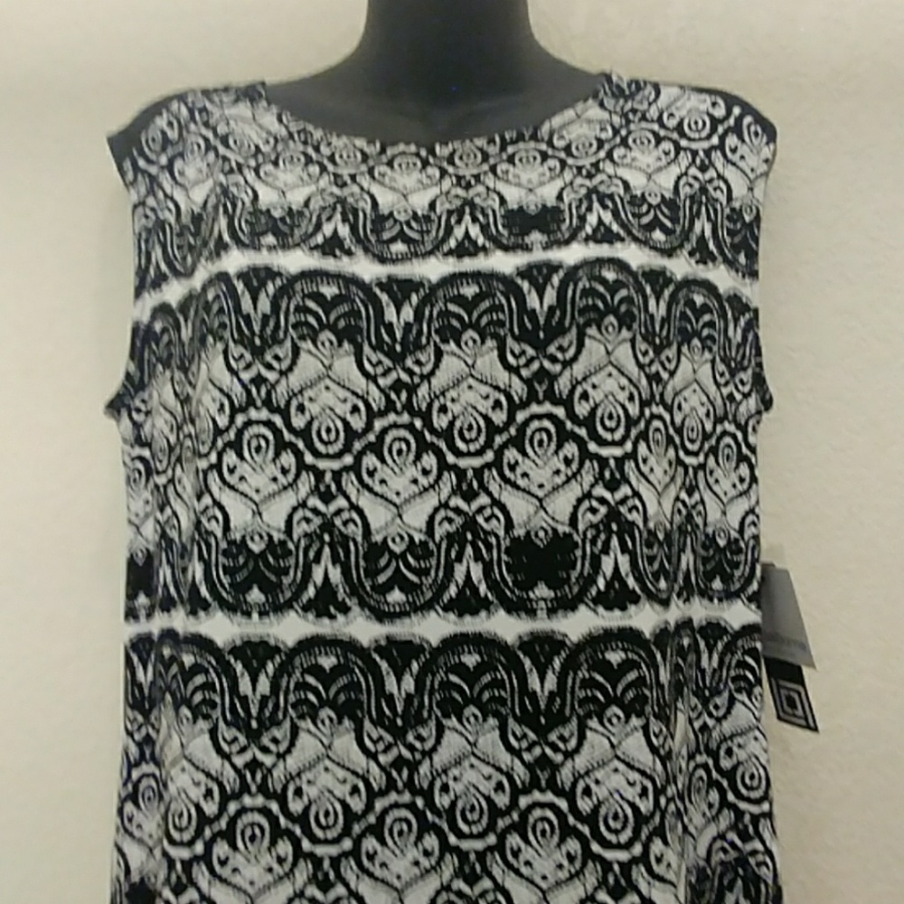 Liz Claiborne Printed Sleeveless Top - Picture 4 of 8